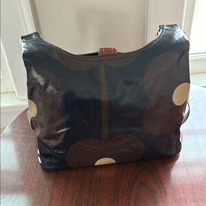 Orla Kiely Waxed Canvas Crossbody Bag